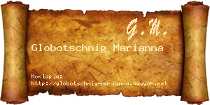 Globotschnig Marianna névjegykártya